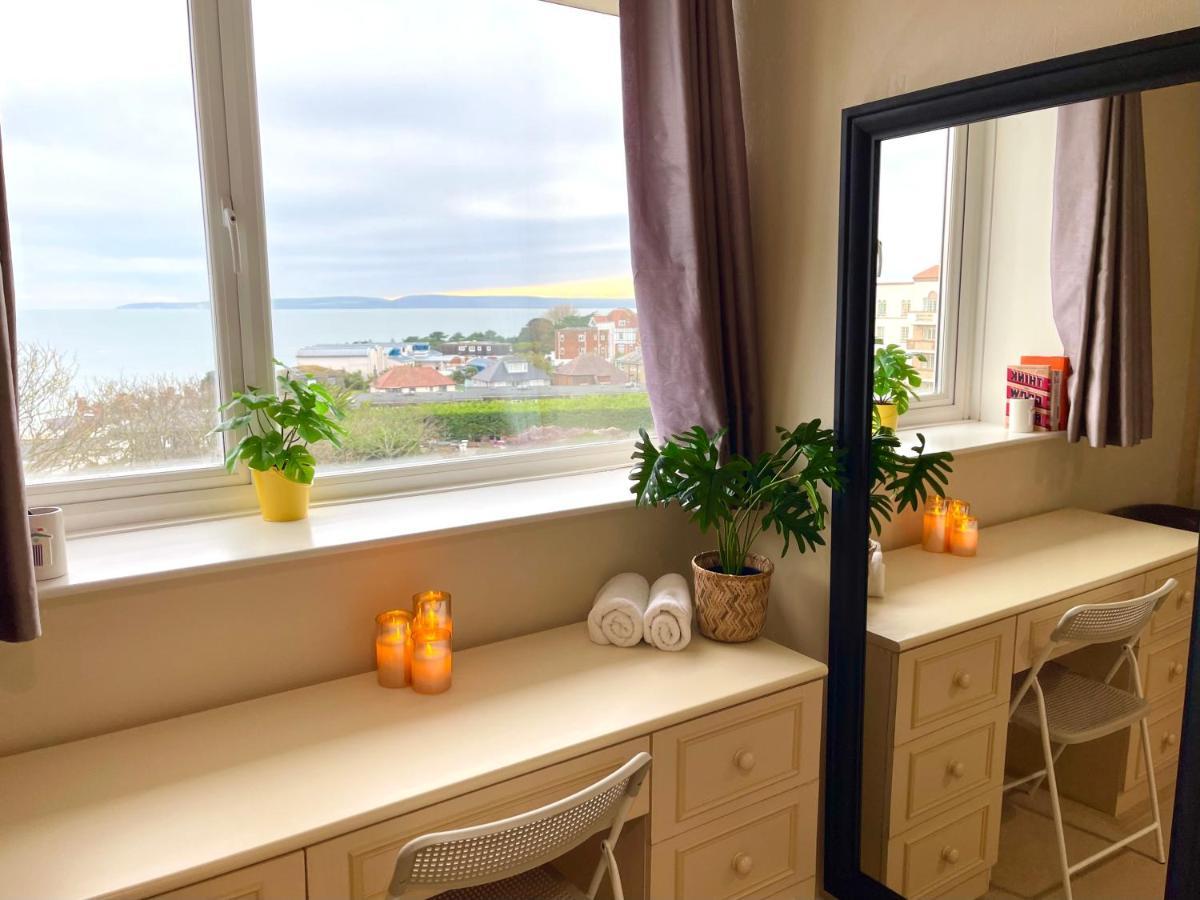 Sea View Family Stay By Beach Gym & Parking Bornemouth Extérieur photo